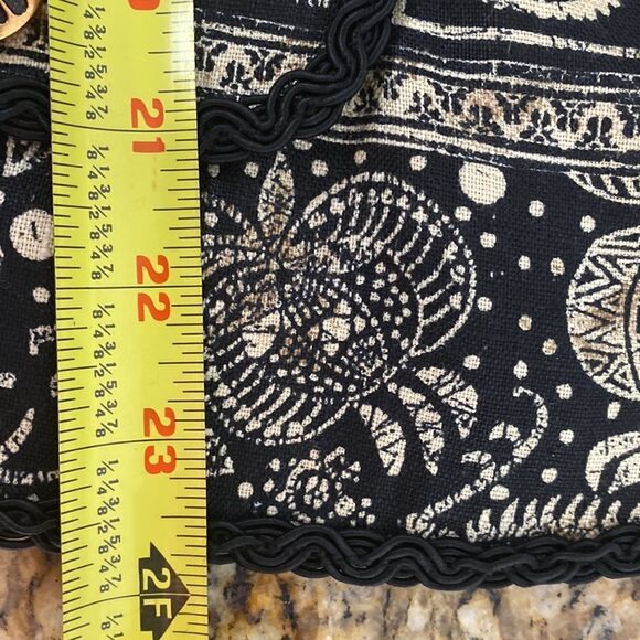 Rickie Freeman for Teri Jon 100% linen vintage printed short sleeve blazer sz 8 - Picture 7 of 7